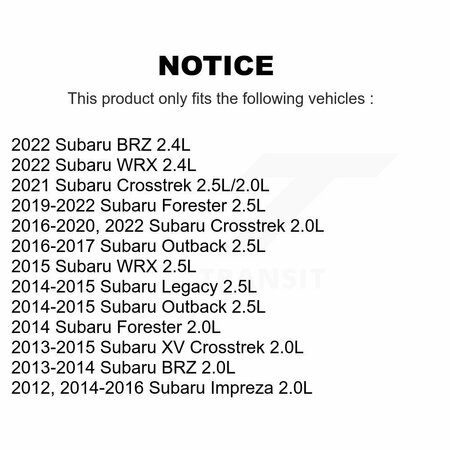 Mpulse Engine Variable Valve Timing VVT Solenoid For Subaru Outback Crosstrek Forester XV SEN-2VTS0427